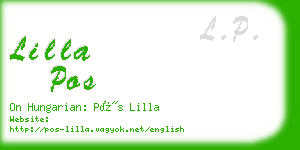 lilla pos business card